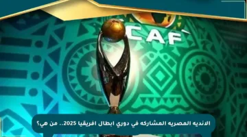 الأندية المصرية المشاركة في دوري أبطال إفريقيا 2025.. من هي؟